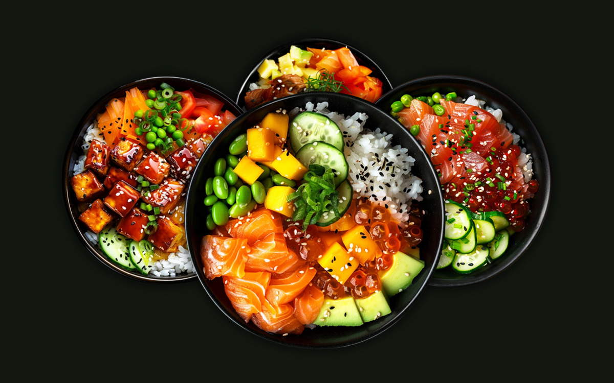 Poke bowls